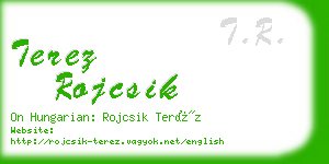 terez rojcsik business card